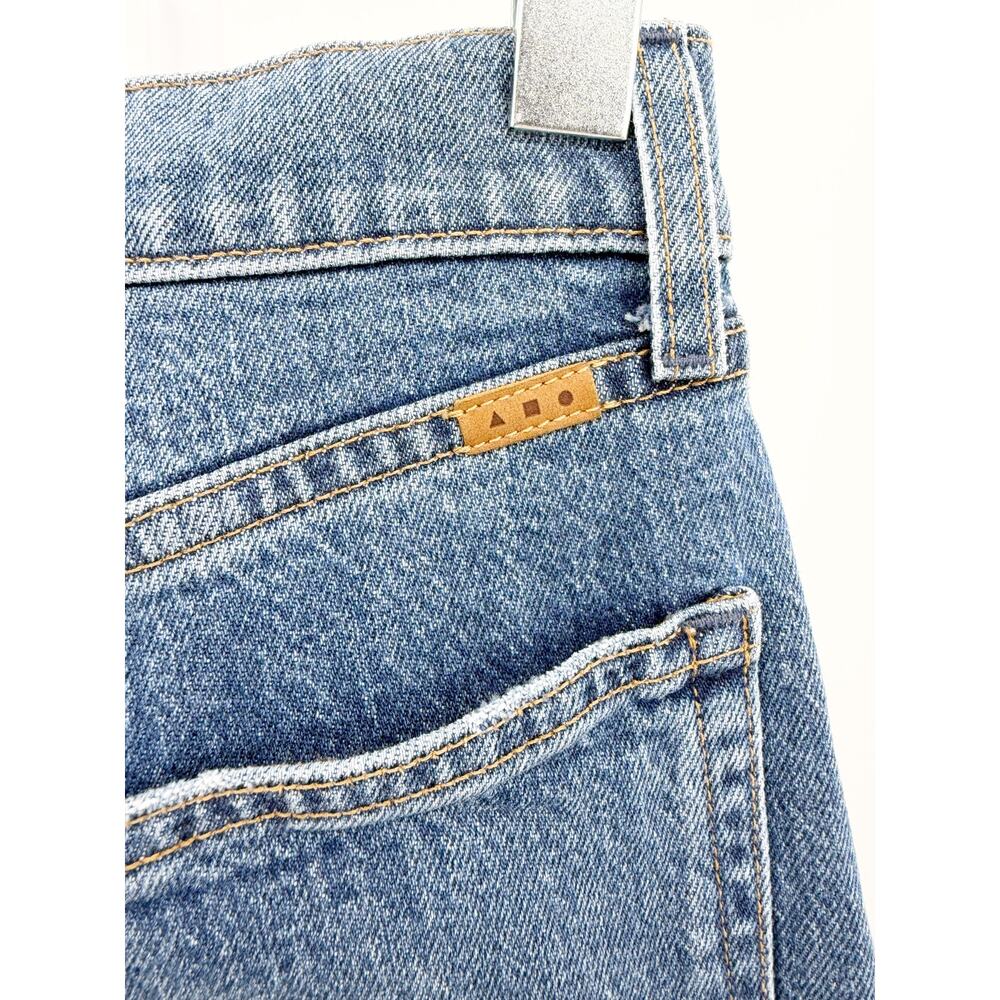 AYR Jeans The Getup Barrel Bow Leg Straight Stretch Denim Blue High Rise Size 24 - Picture 6 of 6